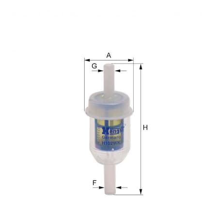 Hengst Fuel Filter, H102Wk H102WK
